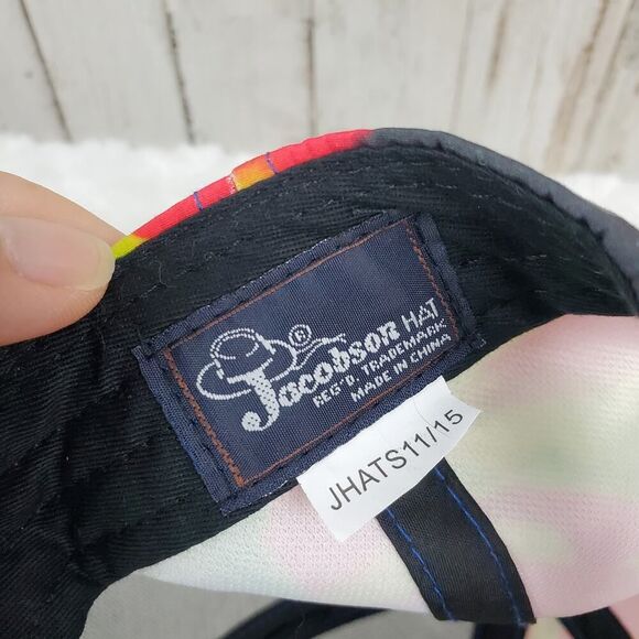 Jacobson Kings Island Tie Dye Snapback Cap Red Green OSFM - Picture 3 of 8